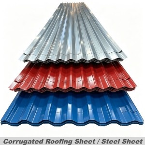 Prepainted corrugated steel roofing sheet and profile steel cladding sheet
