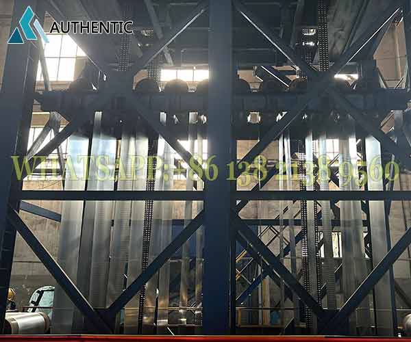 Detail permukaan gulungan galvalume dengan lapisan Al-Zn yang merata. Produk kami memenuhi standar SNI untuk daya tahan karat maksimal.