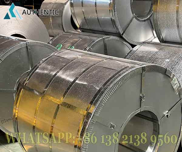 Kualitas permukaan Coil Galvanis dengan spangle halus dan lapisan zinc tinggi sesuai standar SNI untuk daya tahan maksimal.