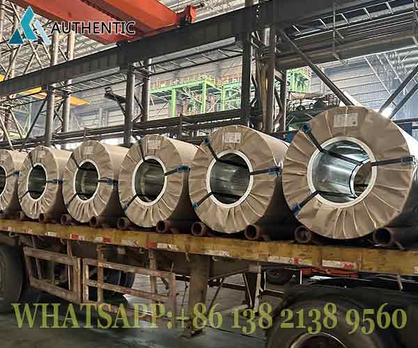 Pengiriman aman Supplier Coil CRC ke pelabuhan untuk ekspor ke pasar Indonesia, menggunakan kemasan anti-karat yang ku